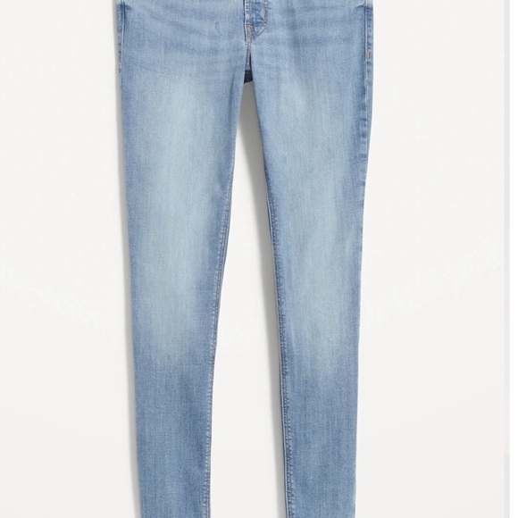 Women’s Old Navy Rockstar Super Skinny Mid Rise Jeans in light wash, size 14 - Picture 5 of 11